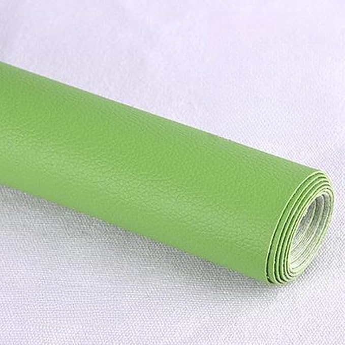 Leather Repair Patch Tape Kit,Self Adhesive Leather Repair Kit for Furniture,Vinyl Repair Kit for Couch,Sofa,Car Seats,Office Chair Luggage (Light Green,16.93"×78.74")