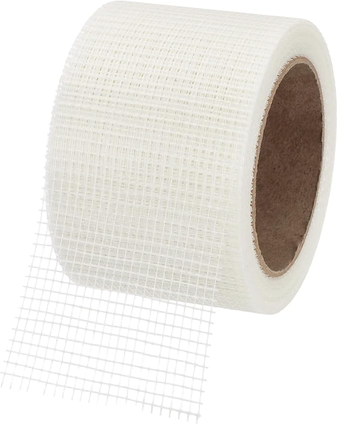 PATIKIL Drywall Repair Mesh Tape, 3 inch x 82 ft Fiberglass Repair Patch Self-Adhesive Dry Wall Joint Tape 8 Mesh Wall Hole Crack and Seam Patch, White