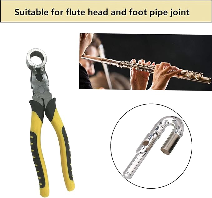 Flute Repair Tool Flute Joint Shrink Reduction Pliers Woodwind Instrument Repair Maintenance Tool 19mm Diameter