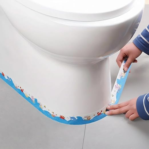 Self Adhesive Sealing Tape, Bathroom Waterproof Sealing Strip, Traditional Sealant Substitute, Suitable for Kitchen, Bathtub, Bathroom, Wall Corner, Decoration and Renovation (B, 1.5" x 10Ft)