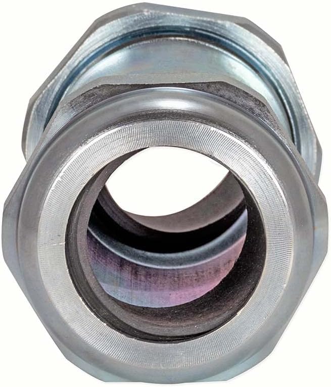 Eastman 4-3/8 Inch Long Pattern Compression Coupling, 1 Inch IPS, Galvanized Steel, 20566 (Pack of 2)