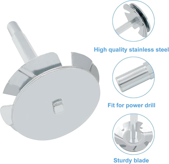 Biaungdo 3 Inch Plumbing PVC Pipe Reamer Cutter, PVC Pipe Fitting Socket Saver Pipe Reamer Tool for Removing SCH 40 from Hub, Fits 1/2 Inch Speed Power Drill