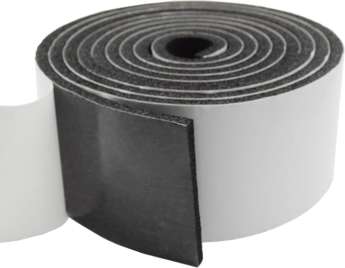 DOBTIM Pipe Insulation Foam Wrap Tape, Self Adhesive with High Resilience for Pipe Insulation Wrap 13 Ft Long x 4 Inch Wide x 3/8 Inch Thick