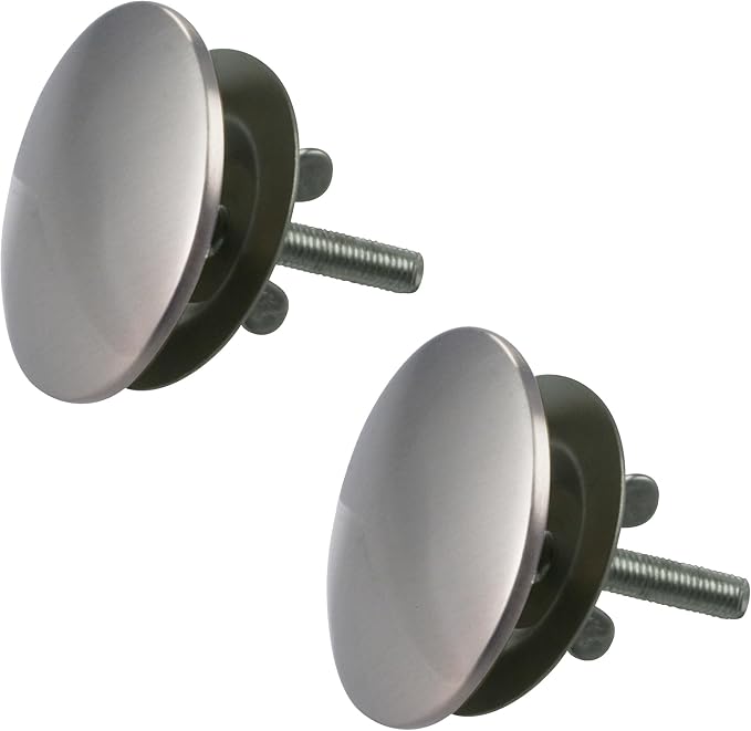 Westbrass D202-20 2" Kitchen Sink Hole Cover, Stainless Steel (2-Pack)