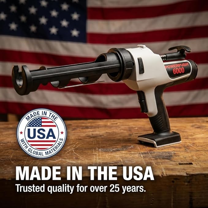 Heavy Duty Caulking Gun | 18V Cordless Drive | 10oz Cartridges 300ml | Compatible with M18 Battery | Tool Only | No Drip Professional Calking for Painters, DIYers