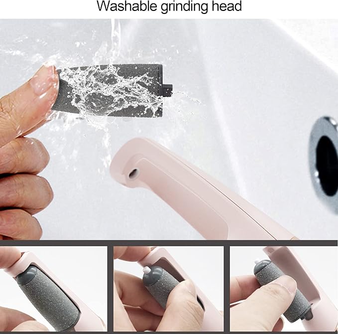 Electric Foot Callus Remover, Electronic Foot File, Scrubber Pedicure Tools for Cracked Heels Dead Skin, Exfoliating Heel Files for Feet Care