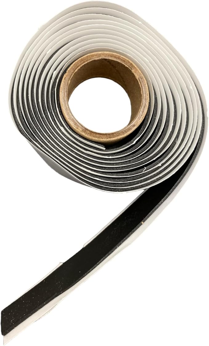 Tape for Fittings Hand Moldable Plastic 60" Long Single Roll Fittings 1/2" Wide 3/32" Inch Thick Sealant Tape Universal Waterproof Non-Conducting Roll Wire Wrap, Weather Tight Sealing Cable