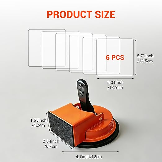 Floor Gap Fixer Tool,Heavy Duty Laminate Floor Gap Suction Cup Repair Tool Kit with 6 Sticky Pads and 3 Spring Clips, Enhanced Flooring Tools Use for Vinyl,Laminate,Wood and Tile