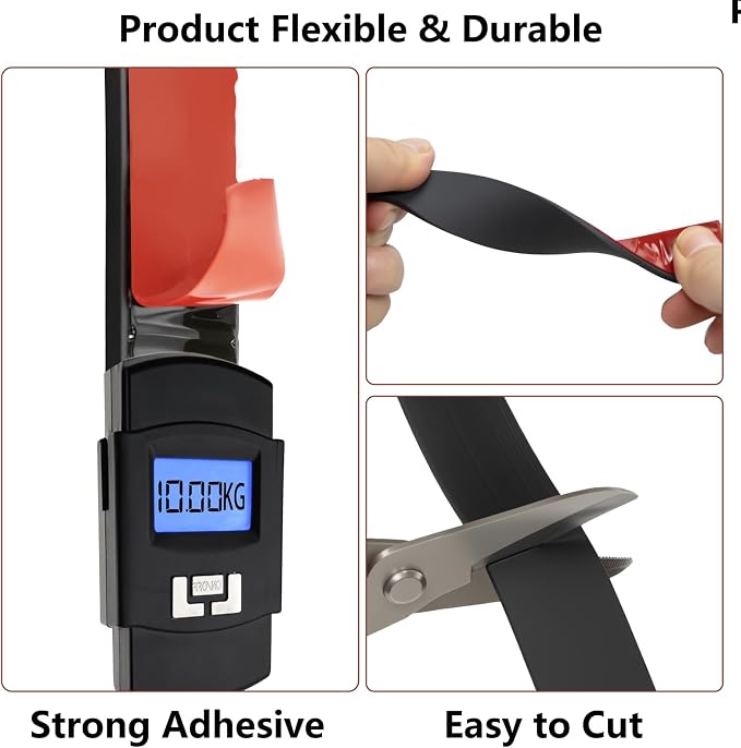 Adhesive Solid Rubber Strips - 1" Wide x 1/8" Thick x 120" Long, Black Neoprene Rubber Gasket Strip Roll for DIY Seal, Weather Striping,Liner,Cushion & Craft