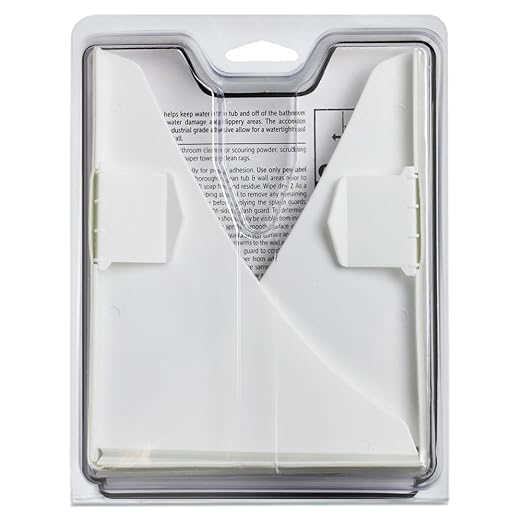 Magic Splash Guard Kit - Prevent Water from Splashing out of the Bath or Shower- White