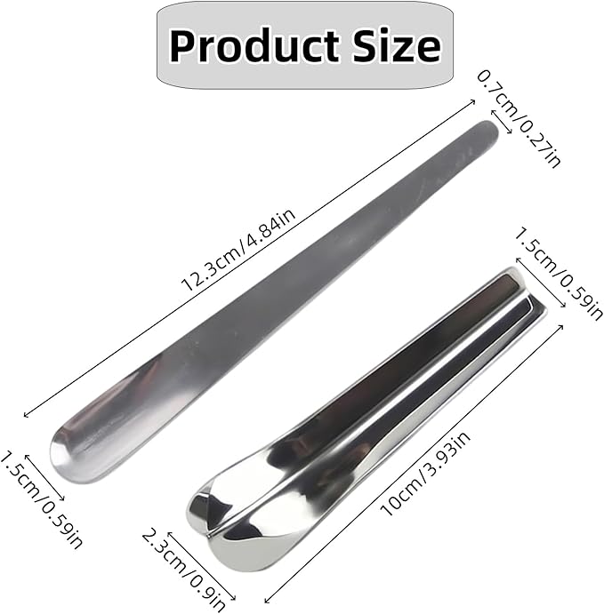 4 Pack Stainless Steel Caulking Tool Kit Grout Finishing Spatula Metal Scraper Set for Tile Caulk Removal Suitable for Inside and Outside Corners