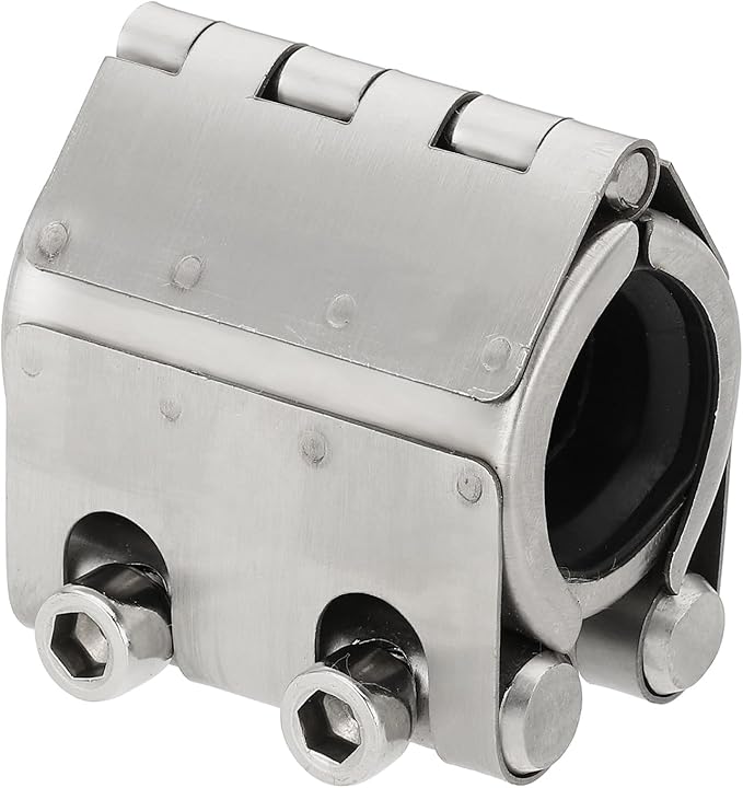 HARFINGTON Pipe Repair Clamp 1-1/9" OD 26mm-29mm 304 Stainless Steel Leak Sealer Emergency Pipe Repair for Plastic Metal Tubing Water Gas Oil Lines, Silver