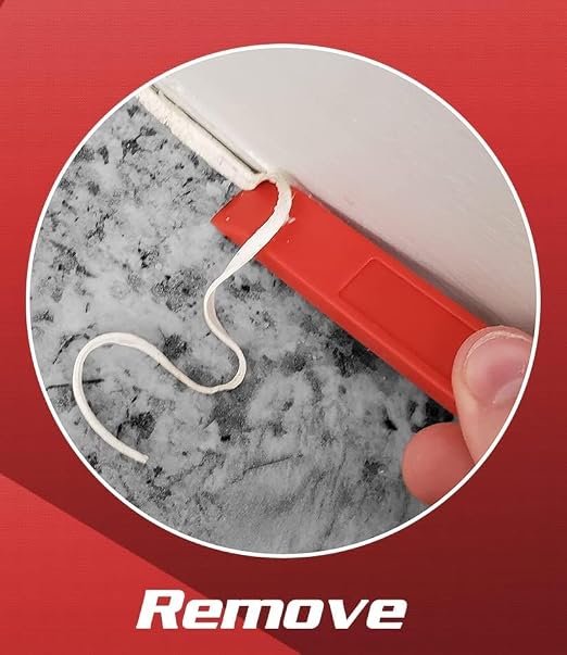Newborn Scrapper Tool & Octogun 208D Drip-Free Caulk Gun - Integrated 4-Sided Tooling Square & 2-Sided Scraper | 12:1 Thrust Ratio | Lightweight Plastic Design with Revolving Barrel