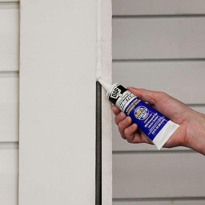 DAP Extreme Stretch Acrylic Urethane Premium Elastomeric Sealant, White, 2.8 oz (7079800958)