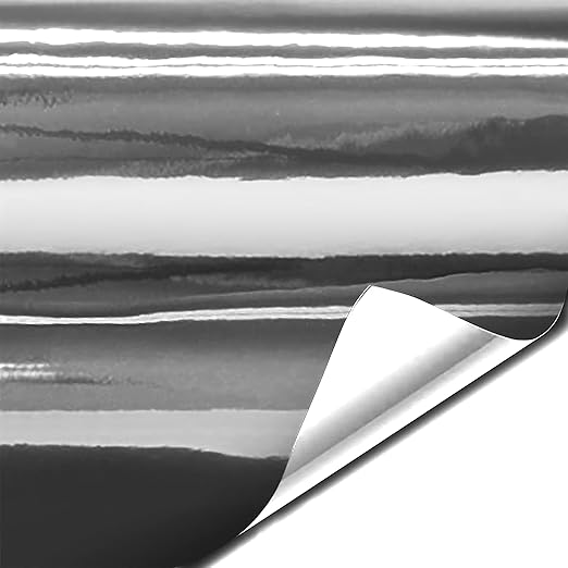 VViViD Gloss Silver Chrome Air-Release Vinyl Adhesive Tape Roll (3 Inch x 30ft)