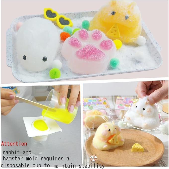 Wesfen Easy-to-Use Squishy Resin Kit - 1:1 AB Liquid Silicone, Taba Squishy Kit