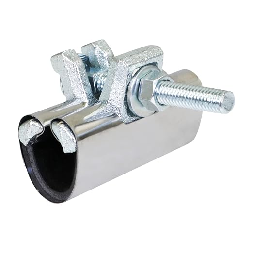 Highcraft Pipe Repair Clamp 3/4'', IPS Single Bolt, 3” Long, Stainless Steel