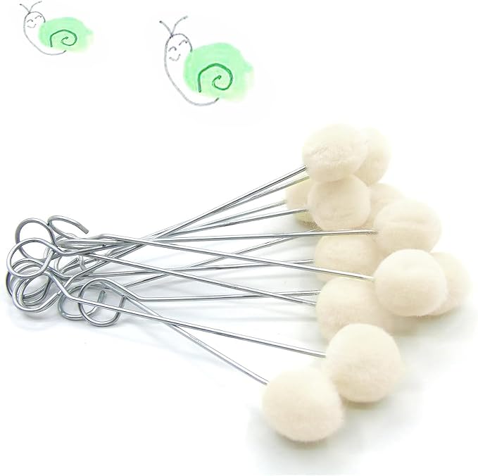 Wool Daubers Glue Daubers Ball Brush Leather Dye Tool Leather Dye Dauber Dyeing Applicator with Metal Handle for DIY Crafts Projects (10)