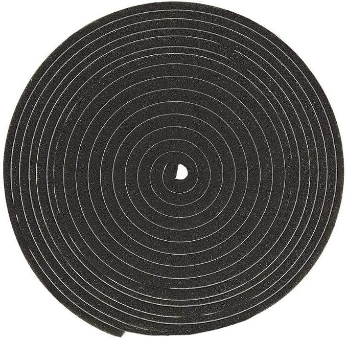 Neoprene Foam Strip Roll By Dualplex, 4" Wide x10' Long 1/16" Thick, Weather Seal High Density Stripping with Adhesive Backing – Weather Strip Roll Insulation Foam Strips
