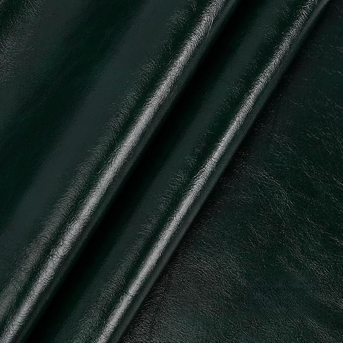 Leather Repair Patch Tape Kit,Self Adhesive Leather Repair Patch,Vinyl Repair Kit for Couches Boat Seats Furniture Cars Sofa Office Chair (Dark Green,7.87"×54.33")