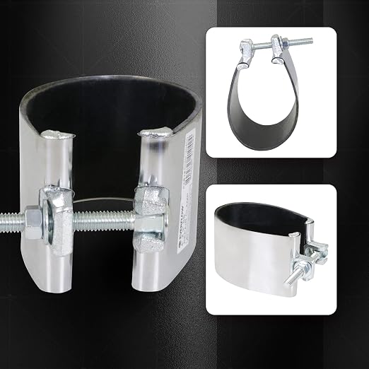 Highcraft Pipe Repair Clamp 6'', IPS Single Bolt, 3” Long, Stainless Steel