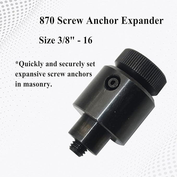 870 Screw Anchor Expander, 3/8"-16, Fits Anchor 84305 Power Drill Part, Use for Caulking Anchor