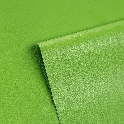 Self Adhesive Leather Repair Patch Lime Green Faux Leather Fabric 19.7 x 54 Inch Leather Repair Tape Kit for Upholstery, Furniture, Couch, Sofa, Car Seats, Chairs