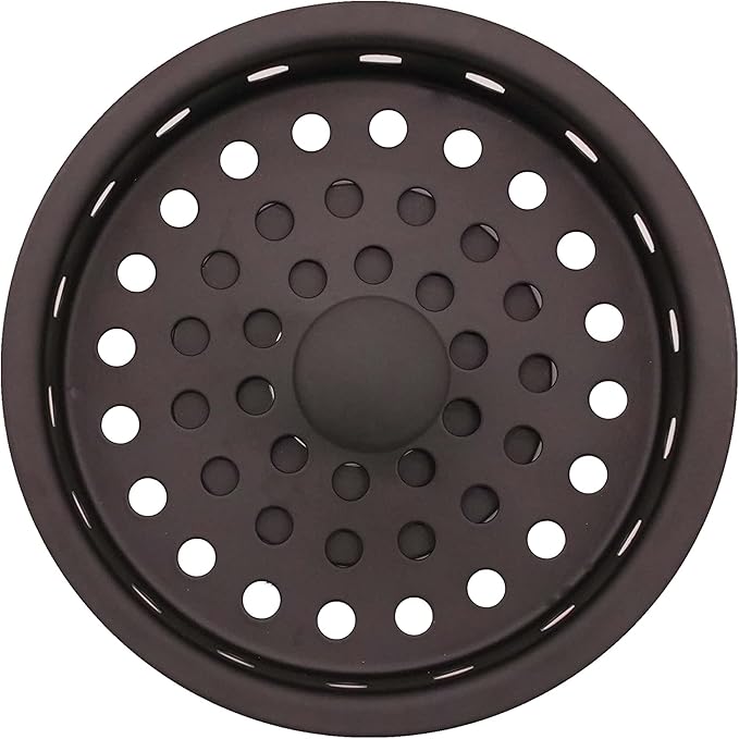 Westbrass CO2165S-12 COMBO PACK 3-1/2" Post Style Large Kitchen Sink Basket Strainer and Waste Disposal Drain Flange with Basket Strainer, Oil Rubbed Bronze