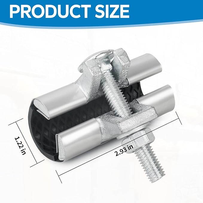 1” X 3” inches pipe repair clamp, Stainless Steel Clamp with one Bolt, repair water pipe leak or copper pipe leak repair kit(26-30MM)