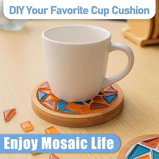 Mosaic Crystal Grout, Mosaics Tile Tools, Mosaic Tile Accessories – Essential for Handmade Grouting and Perfect for DIY Craft Projects (Orange Red, 4.5oz)