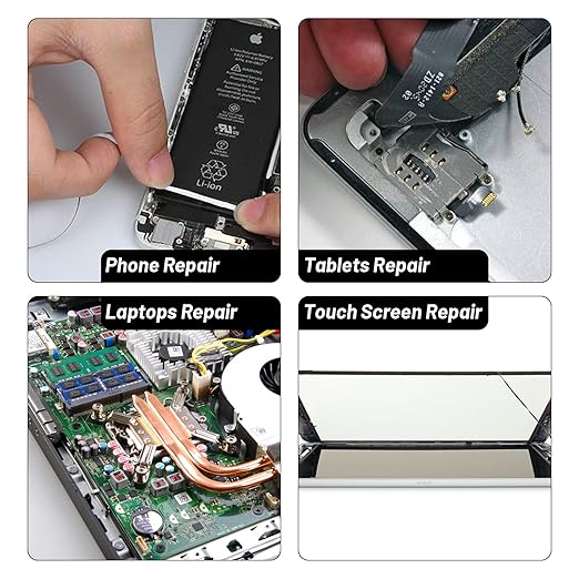 Kaisiking 1pcs 3mm x 50M LCD Repair Tape Phone Screen Adhesive Tape LCD Touch Screen Repair Tape with 1 Tweezers for Cell Phone, iPad, Tablets, Laptops, LCD Screen