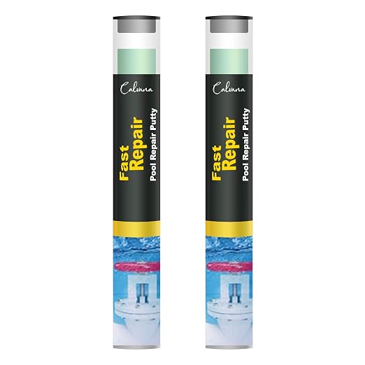 Underwater Pool Putty Epoxy - 2 Part Set, Quick Set for Spa, Hot Tub, & Pool Leak Repair - Bonds to Fiberglass, Concrete & More - 8 oz Total, Easy DIY Waterproof Sealant – Work Like Magic