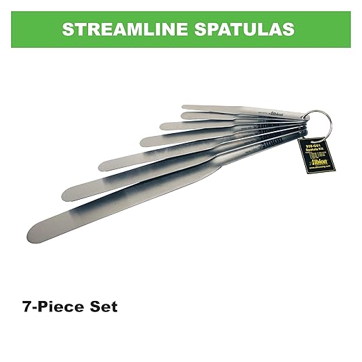 Albion Engineering Original 958-G01 Streamline Flexible Caulk Spatula 7-Piece Set