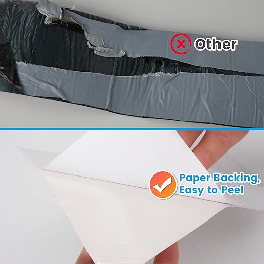 TAPEBEAR RV Sealant Tape 4"×50', White RV Roof Tape Waterproof Seal Tape UV & Weatherproof Repair Sealant Roofing Tape Stop Leak for Camper, Trailer, Boat, Truck