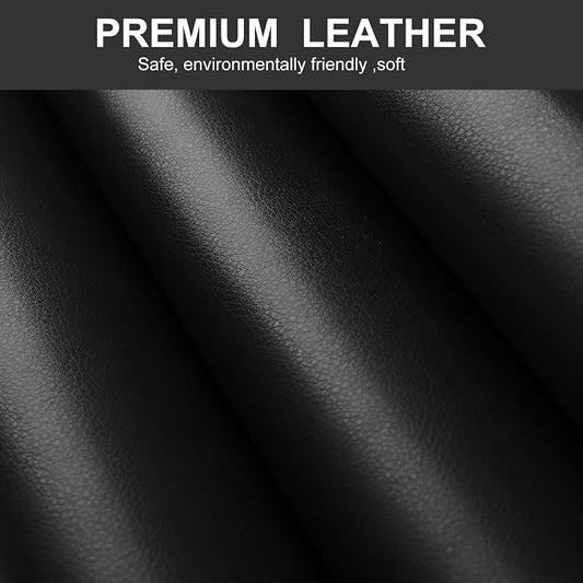 Leather Repair Patch,Self Adhesive Leather Repair Tape, Large Leather Pathces for Couches, Furniture, Car Seats, Chairs (Black, 17X120 inch)