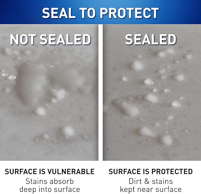 Miracle Sealants 511 H2O Plus Advanced Penetrating Sealer for Countertops, Stone, Tile & Grout, Gallon