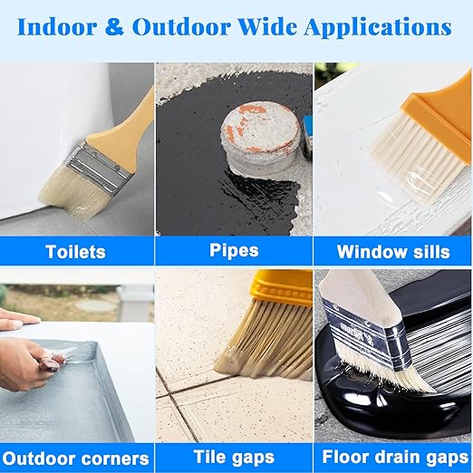 Invisible Waterproof Agent, 17.63oz Transparent Polyurethane Waterproof Coating Anti-Leakage Repairing Adhesive for Roof Walls Bathroom Kitchen Indoor Outdoor