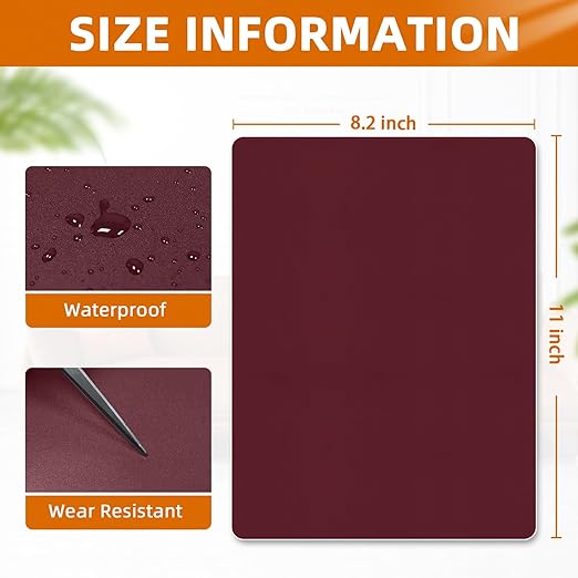 BSZHTECH Leather Repair Tape, Self-Adhesive Leather Repair Patch for Couch Furniture Sofas Car Seats, Advanced PU Vinyl Leather Repair Kit(Wine Red,2Pcs 8.2X11 inch)