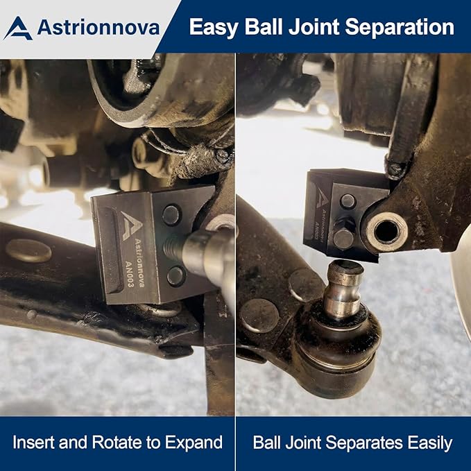 Universal Suspension Strut Spreader Tool - Heavy Duty Dual-End Strut Removal & Lower Ball Joint Separator, Eliminates Hammering Damage on VW Audi BMW Ford