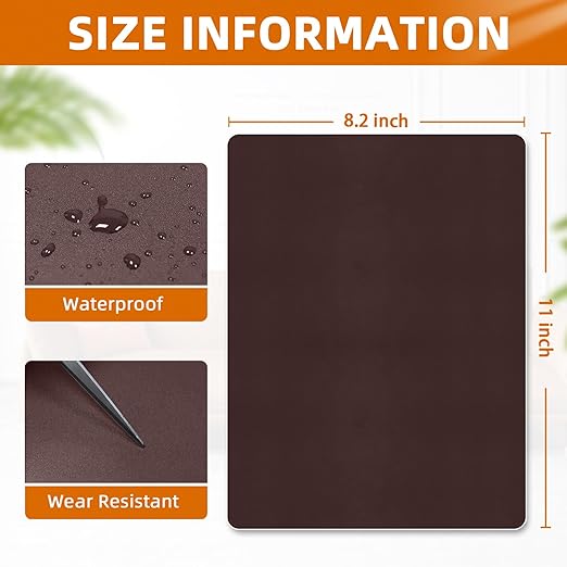 BSZHTECH Leather Repair Tape Self-Adhesive Leather Repair Patch for Couch Furniture Sofas Car Seats Advanced PU Vinyl Leather Repair Kit(Coffee,2Pcs 8.2X11 inch)