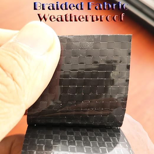 LLPT Underbelly Tape 4” x 23 Ft 1 Roll RV Underbelly Material Waterproof Fabric Heavy Duty Adhesive Braided Repair Patch Tape for Belly Cuts Tears of RV Mobile Home Camper Trailer (RUT42301)