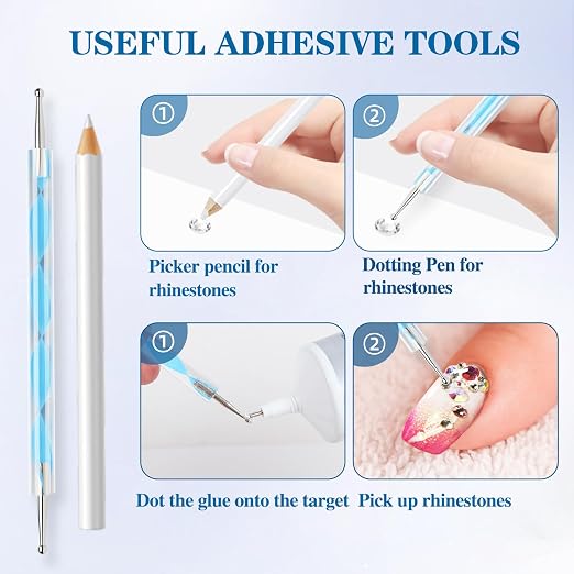 FITTDYHE B7000 Glue Clear with Precision Tip，50Ml B7000 Glue Clear for Rhinestones Glue for Crafts, Multipurpose Jewelry Glue for Fabric DIY Craft Makeup Shoes Jewelry Making Nail Art