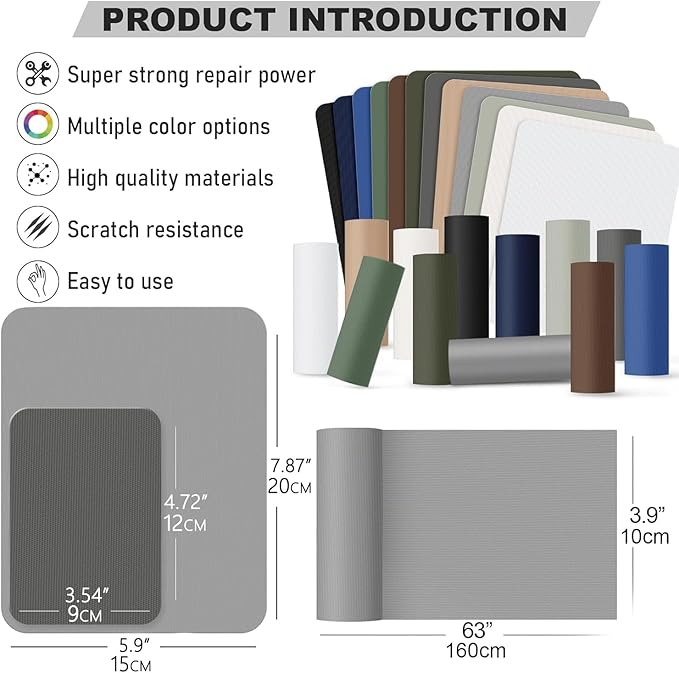 OAZ 15 Pieces 3.5 x 4.7 inch Nylon Repair Patches Nylon Fabric Patch Self-Adhesive Tent Repair Tape Waterproof Lightweight Repair Patches Repair Patch Kit for Clothing Down Jacket Bag (Forest Green)