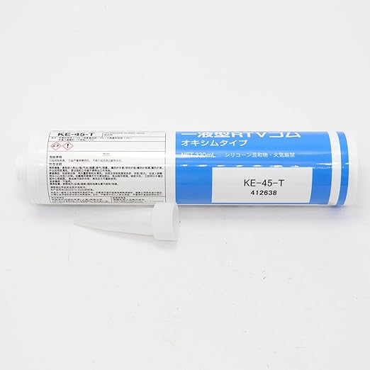 Japan Shin-ETSU KE-45-T 330ML Electronic Sealant ShinEtsu Shin-ETSU Glass Glue Fixed Waterproof Oil High Vacuum Silicone Gasket Seam Sealing Grease Original Imported Product(KE45-T)