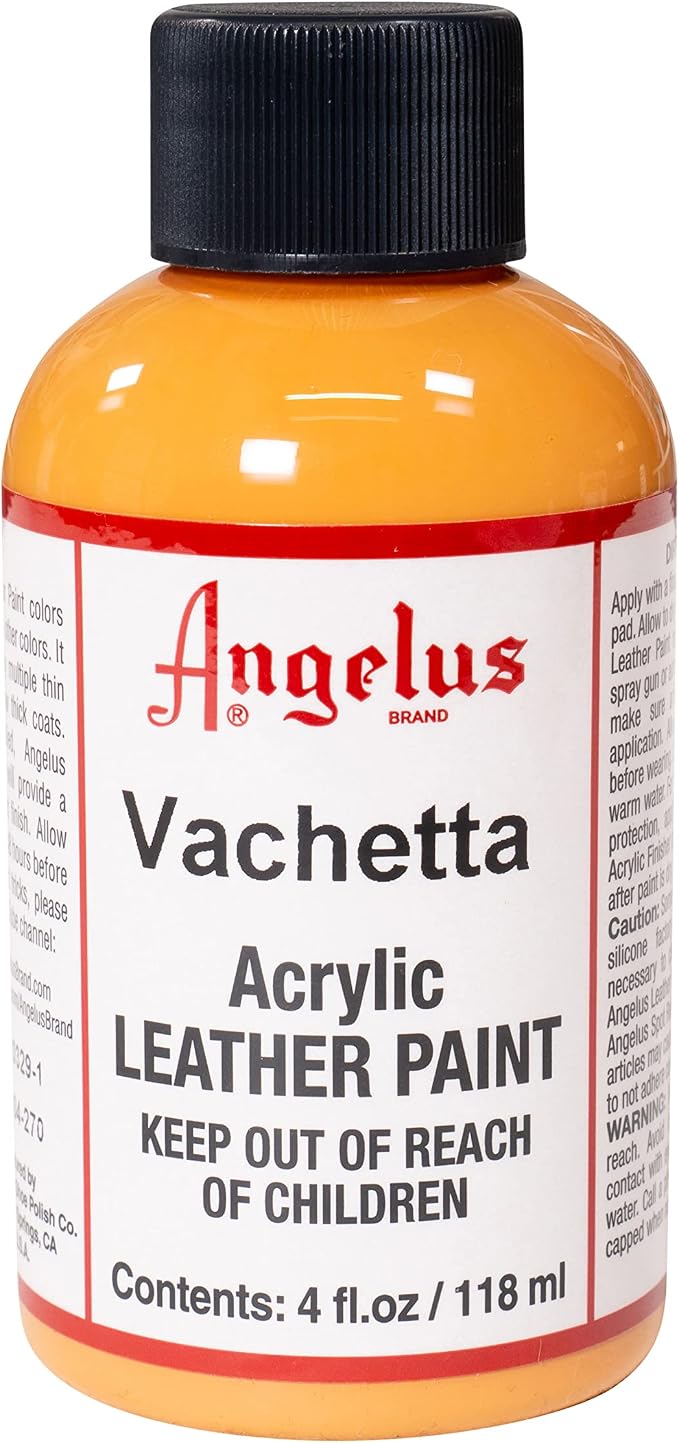 Angelus Acrylic Leather Paint for Shoes, Couches, Sofa, Jackets & More - Vachetta - 4oz