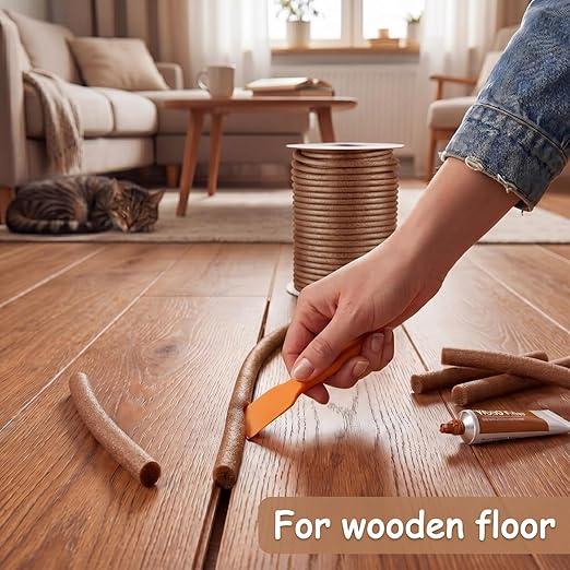 MotiMind 1/2 Inch x 100 ft Foam Backer Rod for Gaps Joints Concrete Crack Filler Caulk Saver Bulk Foam Backing Rod Concrete Filler Rope for Weather Stripping Door Seal (Brown)