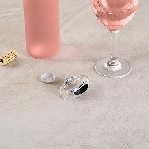 Restaurantware Wine Bottle Foil Cutter 1 Piece 1.9 x 0.7 Inches Ergonomic Wine Foil Remover Portable Opener Tool Durable Plastic Clear Razor-Sharp Accessory for Easy Removal