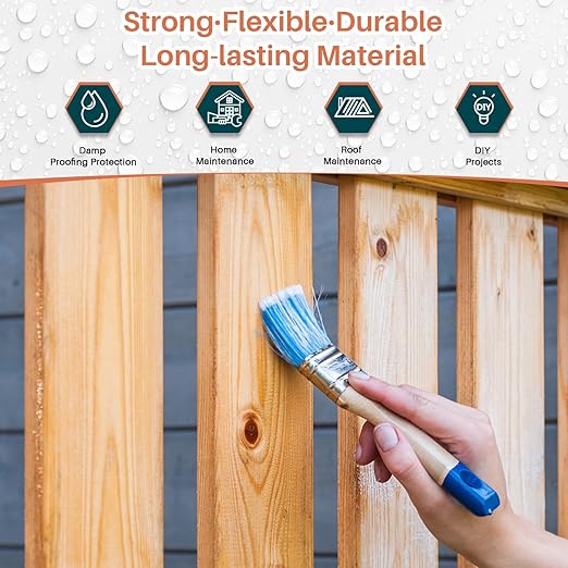 Tkaimy Transparent Waterproof Coating Agent, 5 Gallon, Invisible Waterproof Sealant Leak Repair, Indoor & Outdoor Roof, Shower, Wall, Kitchen, Skylight, Clear Water Proof Sealant