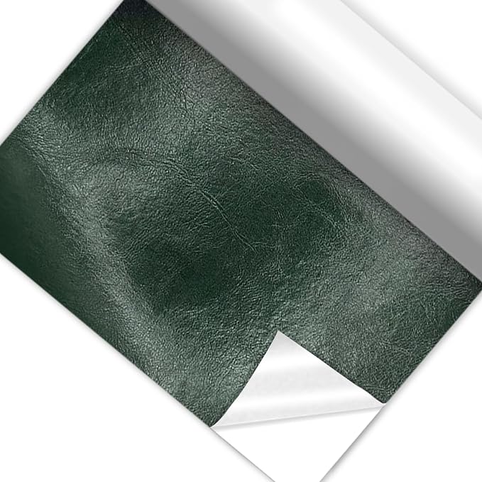 Self Adhesive Faux Leather Repair Patch,1Roll 15x78 Inch Leather Repair Tape for Furniture,Couch Tape for Couches,Bed,Car Seats,Chair,Dark Green