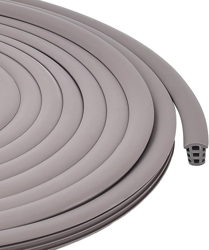 Flexible EPDM Rubber Strip (50 ft Long x 1/2 inch Wide) - Concrete Crack Repair & Replacement, Weather & Aging Resistant Expansion Joint Filler for Driveways, Sidewalks